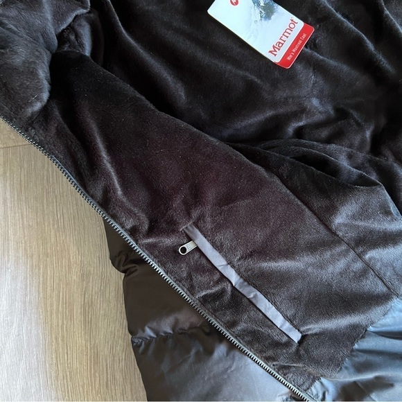 Marmot Montreal NWT 700 Fill Down Puffer Coat Parka Black - Picture 8 of 11